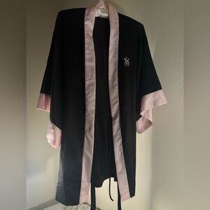 Victoria's Secret Black & Pink Robe